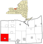 Wayne County New York incorporated and unincorporated areas Macedon highlighted